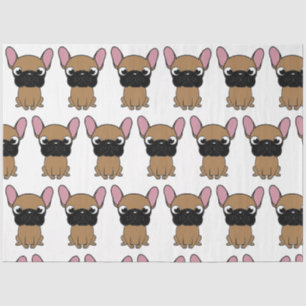 Franse buldog nieuwe cartoon kawaii reekalf tissuepapier