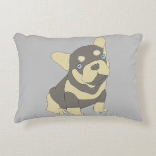 Franse buldog puppy Cartoon accent kussen