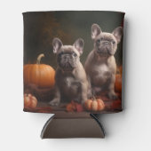 Franse buldog puppy herfst verrukking pompoen blikjeskoeler (Voorkant)