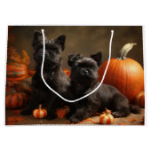 Franse buldog puppy herfst verrukking pompoen groot cadeauzakje (Voorkant)