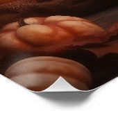 Franse buldog puppy herfst verrukking pompoen perfect poster (Hoek)