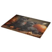 Franse buldog puppy herfst verrukking pompoen snijplank (Hoek)