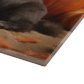 Franse buldog puppy herfst verrukking pompoen snijplank (Hoek)