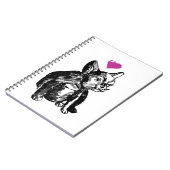 Franse buldog puppy tekening foto Notitieboek (Linkerzijde)