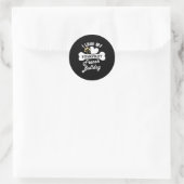 - Franse buldog Ronde Sticker (Tas)