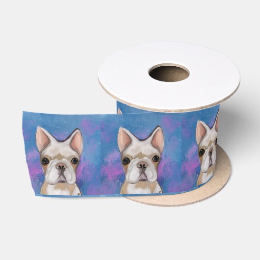 FRANSE BULDOG SATIJNEN LINT (Spoel)