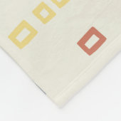 Franse buldog: Scandinavische herhaling van bloeme Fleece Deken (Hoek)