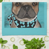 FRANSE BULDOG         THEEDOEK (Gevouwen)