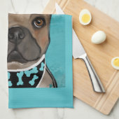 FRANSE BULDOG         THEEDOEK (Quarter Fold)