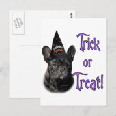 Franse buldog truc briefkaart (Voorkant / Achterkant)