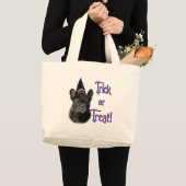 Franse buldog truc grote tote bag (Voorkant (product))