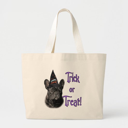 Franse buldog truc grote tote bag (Voorkant)