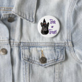 Franse buldog truc ronde button 5,7 cm (In situ)