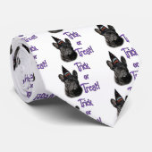 Franse buldog truc stropdas (Opgerold)