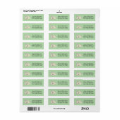 Franse buldog vrienden etiket (Full Sheet)