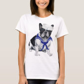Franse buldog zeiler t-shirt (Voorkant)