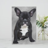 Franse buldog zittende Waterverf olieverfschilderi Briefpapier (Staand voorkant)