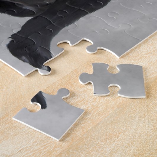 Franse buldog zittende Waterverf olieverfschilderi Legpuzzel (Zijkant)