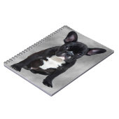 Franse buldog zittende Waterverf olieverfschilderi Notitieboek (Linkerzijde)