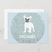 Franse Bull Dog Briefkaart (Voorkant / Achterkant)