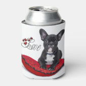 Franse Bull Dog - Frenchie - Love Blikjeskoeler (Blikje Voorkant)