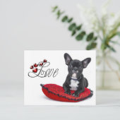 Franse Bull Dog - Frenchie - Love Briefkaart (Staand voorkant)