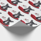 Franse Bull Dog - Frenchie - Love Cadeaupapier (Hoek)