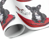 Franse Bull Dog - Frenchie - Love Cadeaupapier (Rol Hoek)