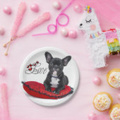 Franse Bull Dog - Frenchie - Love Papieren Bordje (Feest)