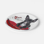 Franse Bull Dog - Frenchie - Love Papieren Bordje (Gekanteld)
