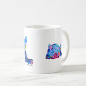 Franse Bull Dog in Blues Koffiemok (Voorkant rechts)