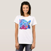 Franse Bull Dog in Blues T-shirt (Voorkant volledig)