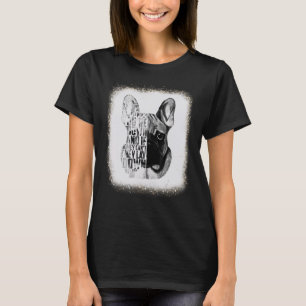 Franse Bull Dog Love Pap Mam Boy Girl Leopard Bl T-shirt