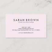 Franse Bull Dog puppy face frenchies soft roze Visitekaartje (Achterkant)