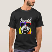 Franse Bull Dog Zonnebril Leuke Classic Graphi T-shirt (Voorkant)