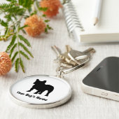 Franse Bulldog ブ フ ル チ レ ン ド Sleutelhanger (Zijkant)