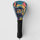 Franse Bulldog 004 - Bruno Pokopen Golfheadcover (Voorkant)