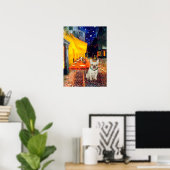 Franse Bulldog 1 - Terrace Cafe Poster (Thuiskantoor)