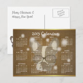 Franse Bulldog 2013 Kalender Kerst Briefkaart (Voorkant / Achterkant)