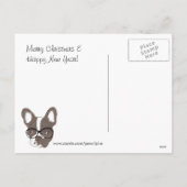 Franse Bulldog 2013 Kalender Kerst Briefkaart (Achterkant)