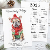 Franse Bulldog 2025 Kalender Hondenliefhebber Kers Feestdagenkaart