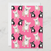 Franse Bulldog 25th Birthday Party Funny Kaart (Achterkant)