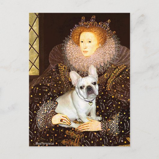 Franse Bulldog 3 - Koningin Briefkaart (Voorkant)
