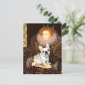 Franse Bulldog 3 - Queen Briefkaart (Staand voorkant)