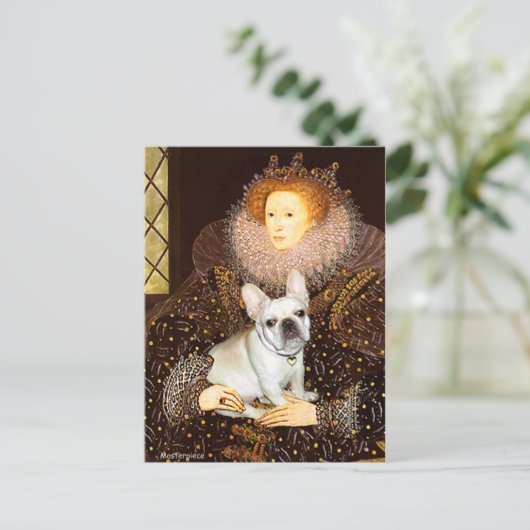 Franse Bulldog 3 - Queen Briefkaart (Staand voorkant)