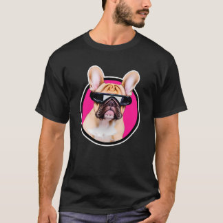 Franse Bulldog 80s Style Vaporwave Frenchies Lover T-shirt