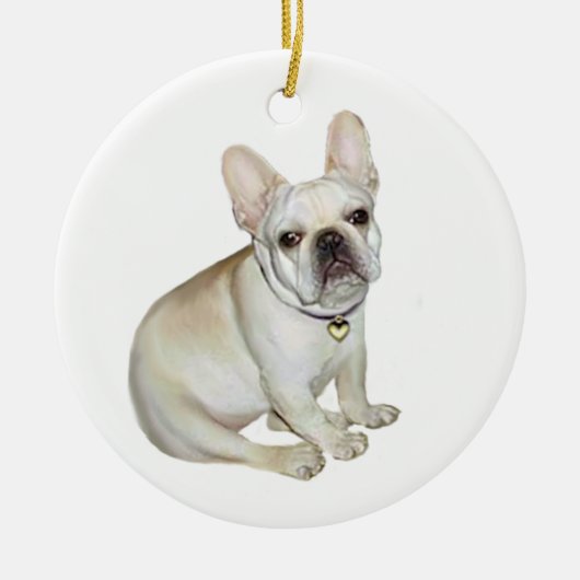 Franse Bulldog (A) Keramisch Ornament (Voorkant)