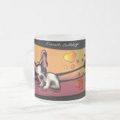 Franse Bulldog A Matglas Koffiemok (Voorkant links)