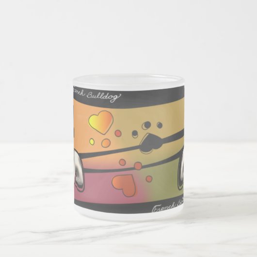 Franse Bulldog A Matglas Koffiemok (Center)