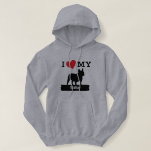 Franse Bulldog Aangepaste naam Hoodie